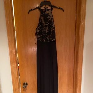 Black and nude jumper